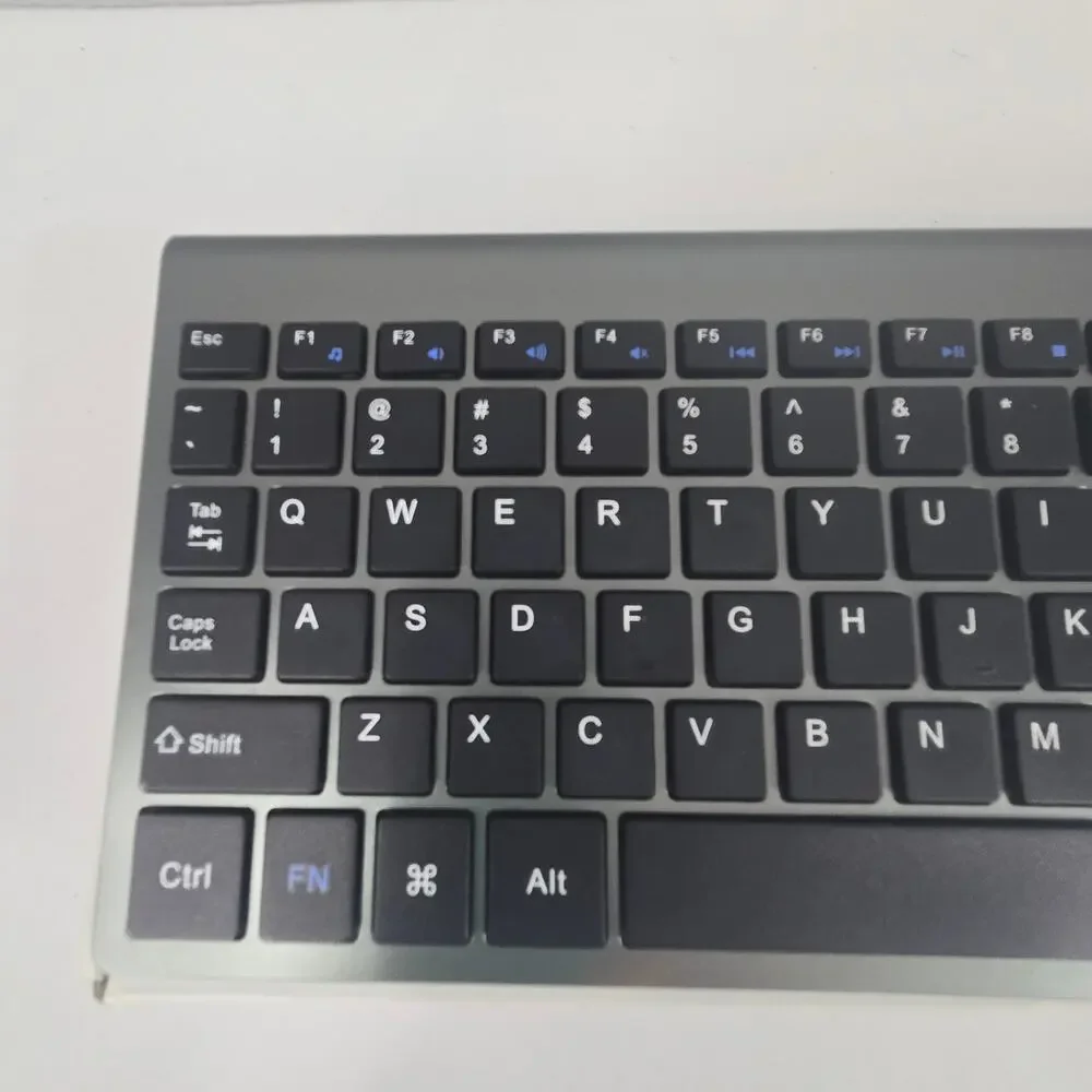 JoyAccess KB2 Slim Wireless Full Keyboard Gray & Silver with 2.4G USB Receiver